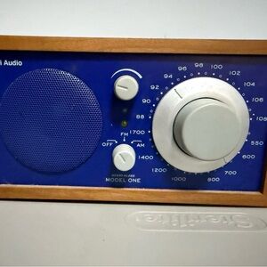 Tivoli Blue and Wood Radio